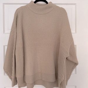Top shop Cream Mockneck Sweater